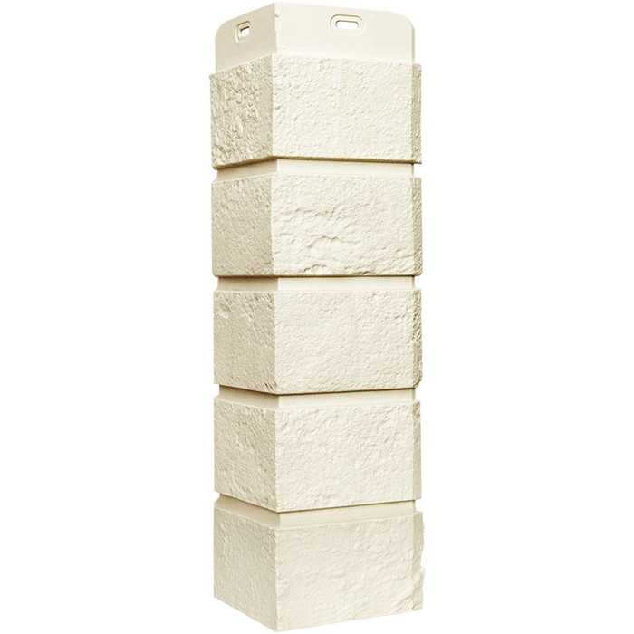 Угол наружный Grand Line Кирпич состаренный Стандарт Молочный