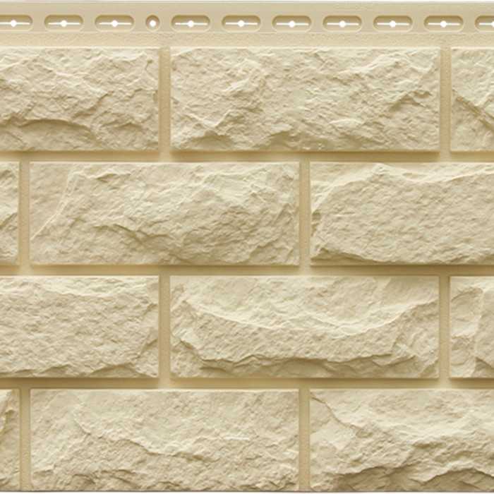 Фасадная панель Grand Line Колотый камень Стандарт Бежевый